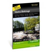 Calazo förlag Blekinge - Västra 1:50.000 NoColour