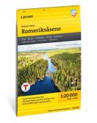 Calazo förlag Oslo: Romeriksåsene 1:20 000 Trail map