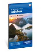 Calazo förlag Lofoten 1:250 000 Road map