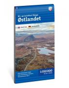 Calazo förlag Østlandet 1:350 000 Road map