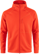 Fjällräven Men's Abisko Grid Fleece Hoodie Flame Orange