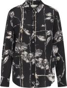 Heartmade Milard Shirt HM Kvinde Black/foil Skjorter Str 40 - hos Maga...