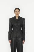 ROTATE Birger Christensen Fitted Blazer Kvinde Black Blazere Str 40 - ...