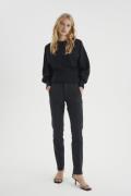 InWear Zellaiw Long Pant Kvinde Black Bukser Med Smalle Ben Regular Fi...