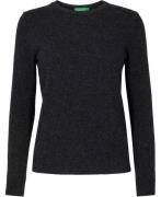 United Colors of Benetton Sweater L/S Kvinde Mørkegrå Sweaters Str XL ...