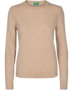 United Colors of Benetton Sweater L/S Kvinde Sand Sweaters Str XL - ho...