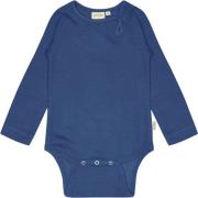 PETIT PIAO Body L/S Modal Str 68 cm - Deep Cobalt Langærmede Bodies Bo...