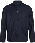 Filippa K Louis Gabardine Jacket Mand Navy Overgangsjakker Str 46 - ho...