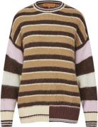 Stine Goya Long Sleeve Crew Neckline Jumper, 2283 Alpaca Stripes Kvind...