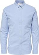 Selected Homme Slhregrickox Flex Shirt LS S Noos Mand Blå Langærmede S...