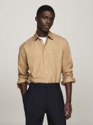 Tommy Hilfiger Flex Brushed Solid RF Shirt Mand Safari Canvas Langærme...