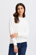 Fransa Fxfione PU 1 Kvinde Whisper White Sweaters Regular Fit Str L - ...