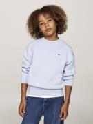 Tommy Hilfiger Essential Sweater Str 8 - Breezy Blue Sweatshirts hos M...