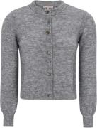 Soft Rebels Srallison Oneck Cardigan Knit Kvinde Medium Grey Melange C...