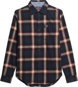 Superdry L/S Cotton Lumberjack Shirt Mand Oregon Check Navy Langærmede...