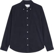 Les Deux Kristian Corduroy Shirt Mand Dark Navy Langærmede Skjorter St...