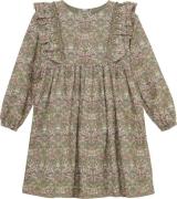 Huttelihut Dress in Liberty Fabric Str 128 - Deep Lichen Green Kjoler ...