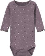 Name It Nbfolinne LS Body Str 68 - Arctic Dusk Langærmede Bodies hos M...