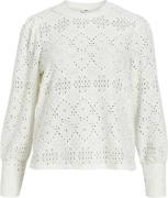 Object Objfeodora L/S TOP Noos Kvinde Cloud Dancer Langærmede Bluser S...