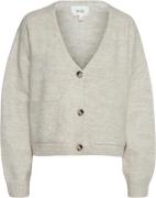 Vero Moda Vmgemma LS Vneck Knit Cardigan VMA Kvinde Plaza Taupe Cardig...