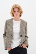 InWear Nevaiw Jacket Kvinde Beige Melange Blazere Regular Fit Str 38 -...