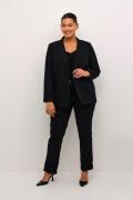 Kaffe Curve Kcsakira Blazer Kvinde Black Deep Blazere Tight Fit Str 46...