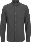 Jack & Jones Jjeclassic Melange Shirt LS SN Mand Dark Grey Melange Lan...