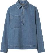 Nué Notes Zion Shirt Kvinde Heavy Washed Denim Skjorter Str 36 - hos M...