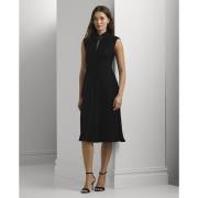 Lauren Ralph Lauren Dress WT Velvetdress Kvinde Black Velvet Midi Kjol...