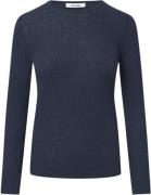 Nué Notes Magnus Crewneck Kvinde Navy Sweaters Str L - hos Magasin