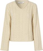 Modström Kurtismd Alpaca Blend Vneck Kvinde Summer Sand Sweaters Str X...