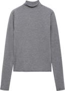 MANGO High Collar Sweater Kvinde Medium Grey Sweaters Str M - hos Maga...