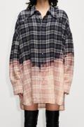 Hope Overgrown Shirt Kvinde Bleached Away Black Check Skjorter Str 38 ...