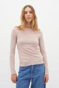 InWear Legendiw Base LS Kvinde Dusty Blush Langærmede T-shirts Tight F...