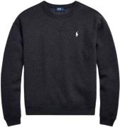 Polo Ralph Lauren Arctic Fleecelsl-sws Kvinde Black Marl Heather Sweat...