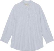 Moshi Moshi Mind Avalon Shirt Wave Stripe Kvinde White / Blue Langærme...