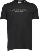 Lindbergh Copenhagen Print tee S/S Mand Sort Kortærmede T-shirts Str L...