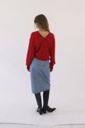 Designers Remix Cosmo Back Knit Kvinde Rød Sweaters Str S - Cashmere h...