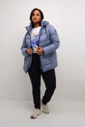 Kaffe Curve Kcsusanna Jacket Kvinde Blue Indigo Overgangsjakker Str 46...