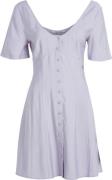 Calvin Klein Button Down Dress Kvinde Sort Korte Kjoler Str L - Polyes...