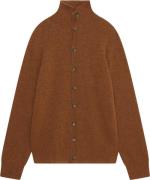 Wood Wood Wwelias Aran Knit Cardigan Mand Tanned Sweaters Str L - hos ...