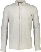 Lindbergh Brushed Twill Shirt L/S Mand Lt Grey Langærmede Skjorter Str...