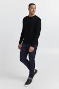 Casual Friday Cfkarlo Structured Crew Neck Knit Mand Anthracite Black ...