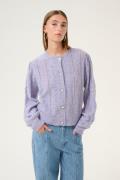 Karen by Simonsen Noabellekb Cardigan Kvinde Minimal Gray Cardigans St...