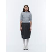 2NDDAY 2ND Natal Cable Knit Kvinde Drizzle Kortærmede T-shirts Str L -...