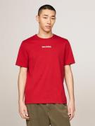 Tommy Hilfiger Monotype Stitching TEE Mand Dark Magma Kortærmede T-shi...