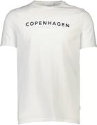 Lindbergh Copenhagen Print tee S/S Mand Hvid Kortærmede T-shirts Str L...