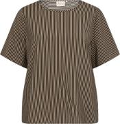 Wasabiconcept Curvy Wagentina 1 Bluse Mørk Sand Kvinde 8404c Mørk Sand...