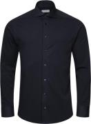 ETON Contemporary Fit Navy Blue Solid Fourflex Stretch Shirt Mand Blå ...