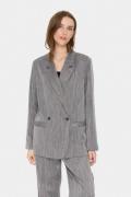 Saint Tropez Glendasz Blazer Kvinde Mist Grey Melange Blazere Regular ...